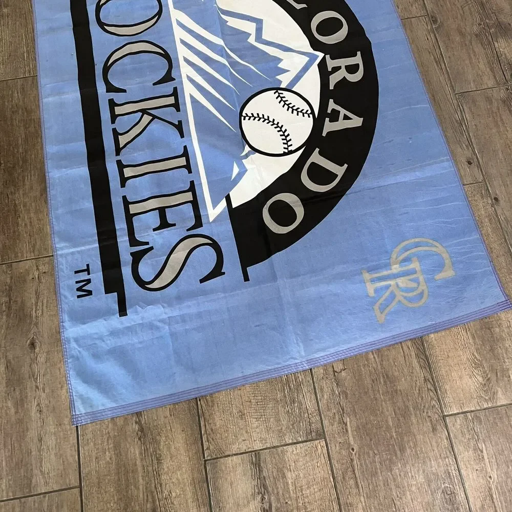 Colorado Rockies MLB Flag Emerson 3' x 5' Nylon White Made in USA‎